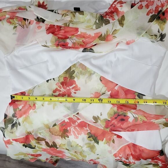 S.L. Fashions Women's Chiffon Tier sleeveless Dress - Picture 5 of 8